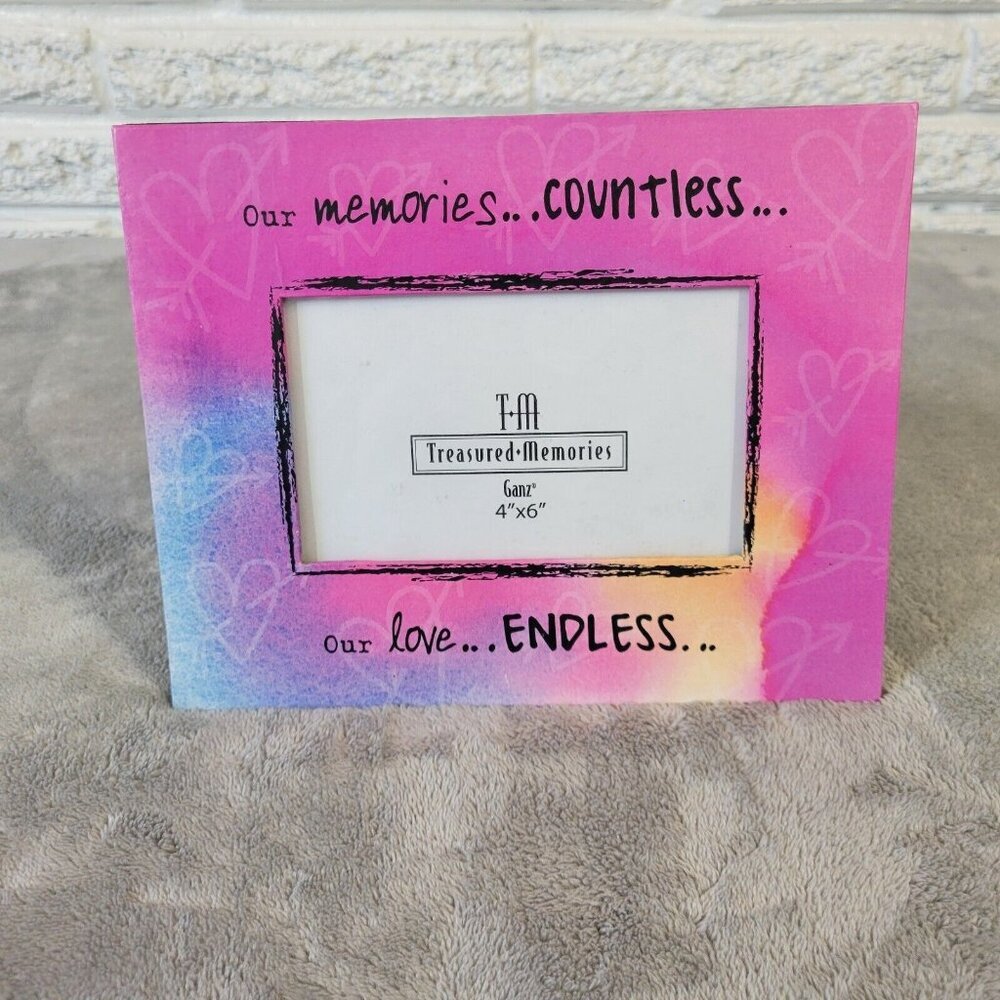 Ganz Pink Photo Frame 4x6 Small Elegant Free Standing Tabletop Picture S63E